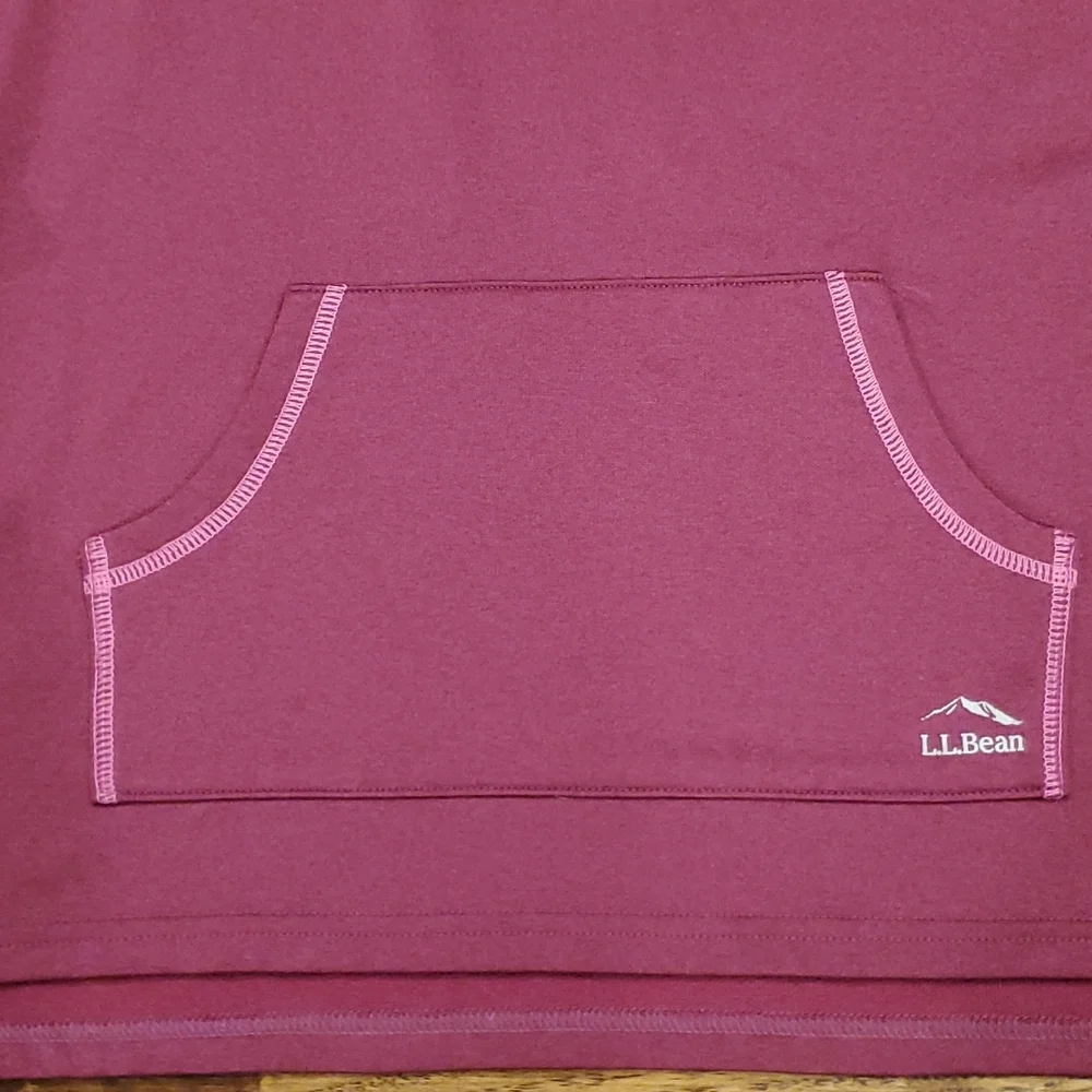 Girls L.L. Bean purple & pink hooded sweatshirt size L(14/16)